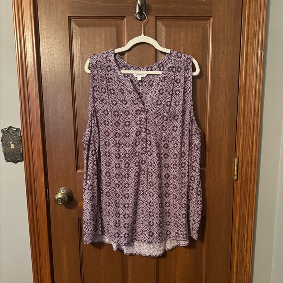 EUC Market and Spruce sleeveless blouse 2X - Picture 1 of 2